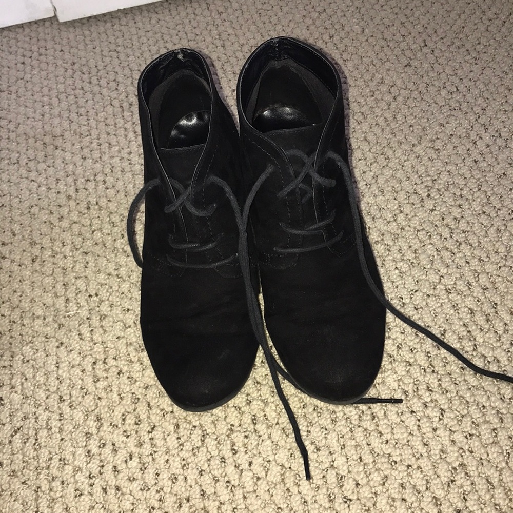 Wedged booties